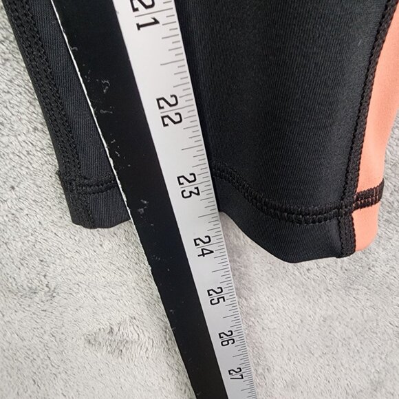 Womens Black Zyia Active Leggings Gray Brown Peach Colorblock Size 6-8 - Picture 10 of 12